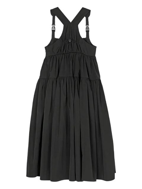 Cecilie Bahnsen cross-back tiered dress - Black - zdjęcie produktu nr 2
