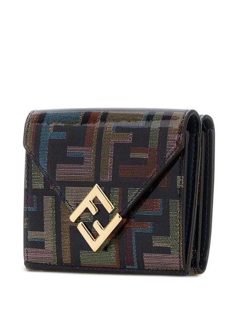 FENDI Diamonds printed FF wallet - Blue