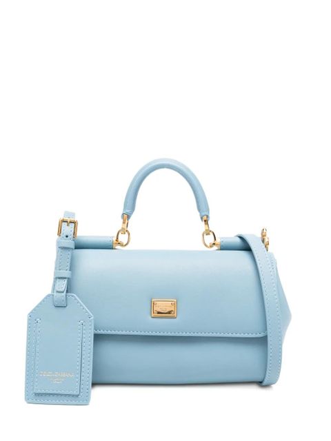 Dolce & Gabbana mini My Sicily leather tote bag - Blue - zdjęcie produktu nr 1