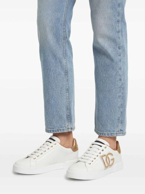 Dolce & Gabbana DG logo-patch sneakers - White