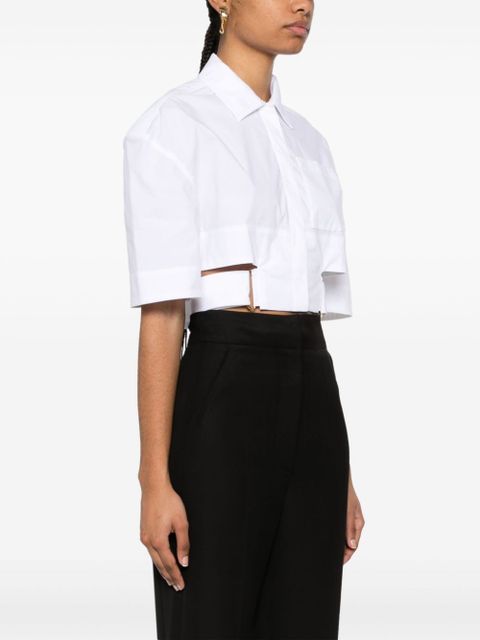 Jacquemus La Chemise Courte Bari shirt - White - zdjęcie produktu nr 2