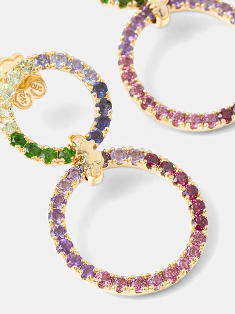 Tous kolczyki srebrne pozłacane - zdjęcie produktu nr 2