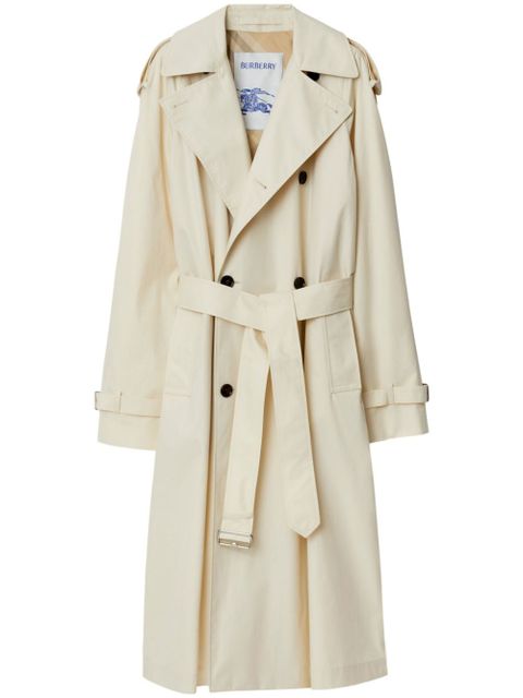 Burberry double-breasted cotton trench coat - Neutrals - zdjęcie produktu nr 2