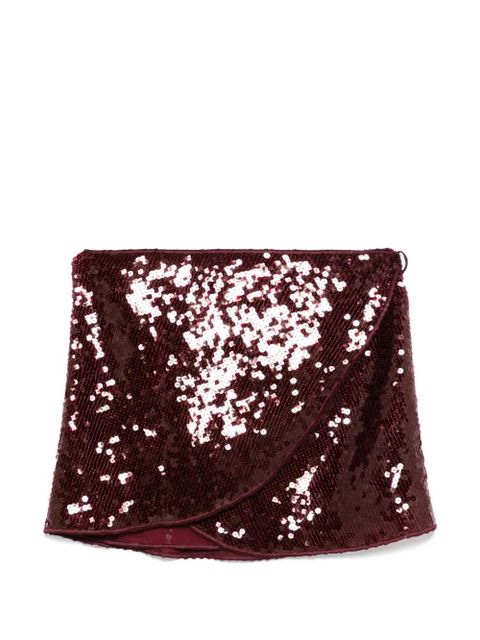 Oséree sequin-embellished wrap skirt - Red - zdjęcie produktu nr 1