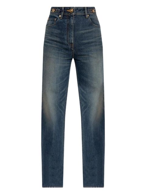 Versace plaque-detailed jeans - Blue - zdjęcie produktu nr 1