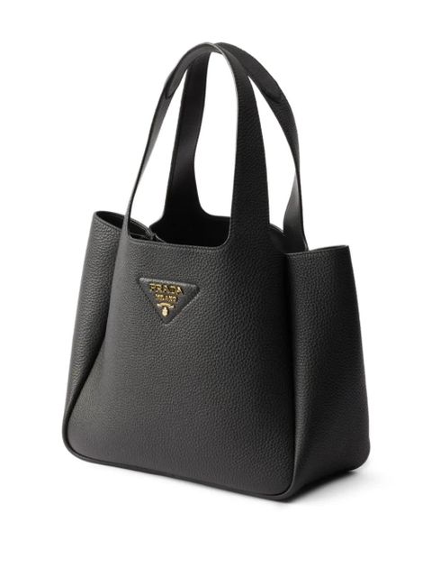 Prada small leather tote bag - Black