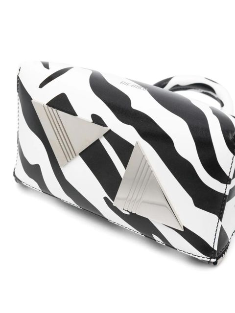 The Attico zebra-print tote bag - Black