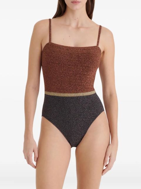 ERES Calanque lurex swimsuit - Brown