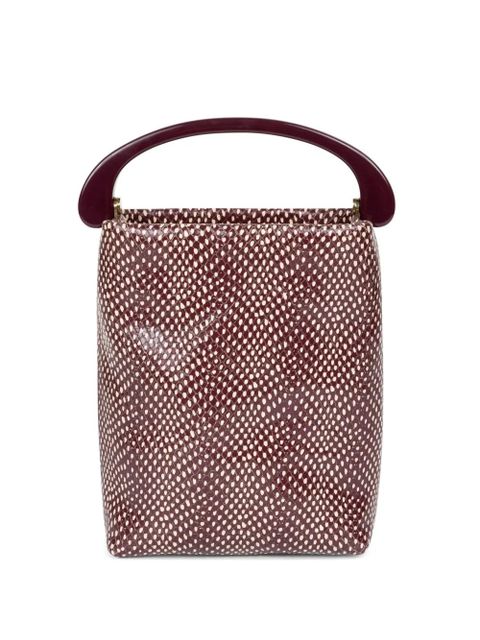 DRIES VAN NOTEN snakeskin-printed tote bag - Purple - zdjęcie produktu nr 1