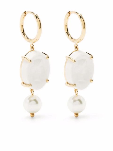 Simone Rocha porcelain drop earrings - White - zdjęcie produktu nr 1