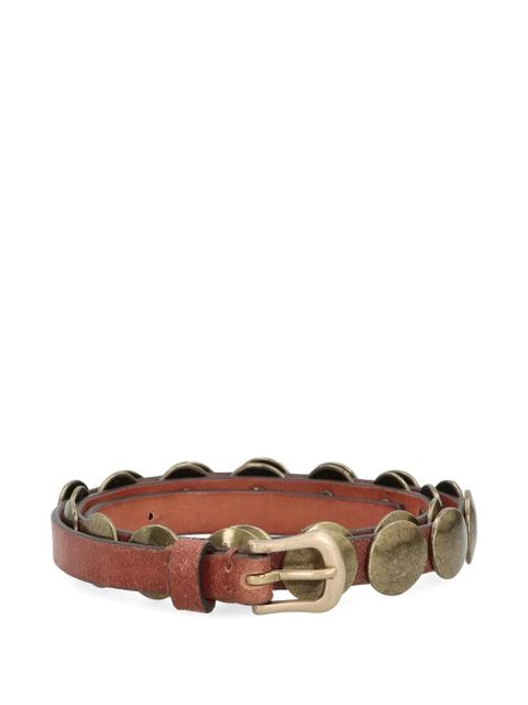 Golden Goose Trinidad stud-embellished leather belt - Brown - zdjęcie produktu nr 1
