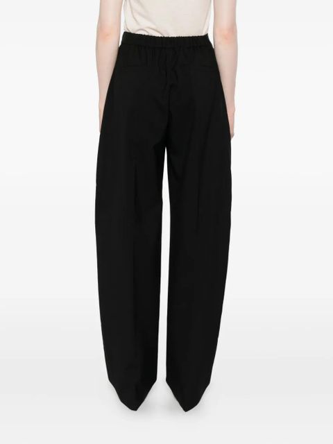Sportmax button-fastening wool trousers - Black