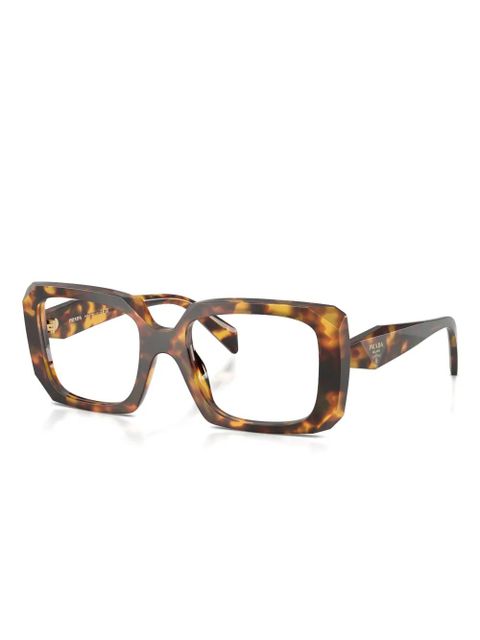 Prada Eyewear square-frame tortoiseshell glasses - Brown
