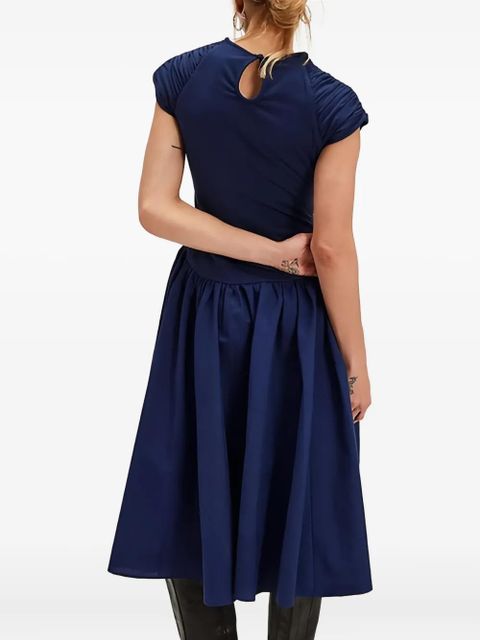 Free People Afternoon Elegance pleated-shoulder midi dress - Blue - zdjęcie produktu nr 2