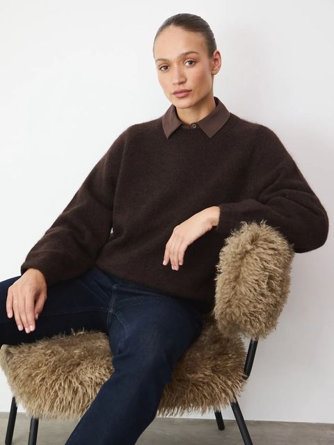 Medicine sweter damski kolor brązowy ciepły - zdjęcie produktu nr 1