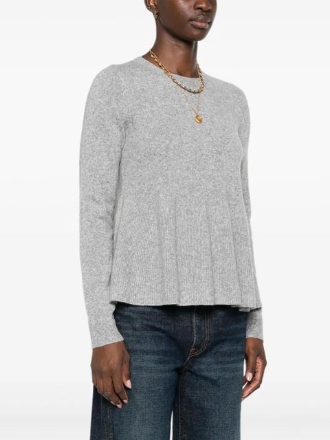 Ba&Sh peplum knitted top - Grey