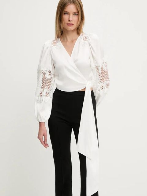 Answear.LAB bluzka damska kolor biały z aplikacją - zdjęcie produktu nr 1