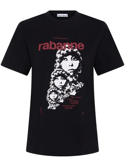 Rabanne Visconti-inspired cotton T-shirt - Black - zdjęcie produktu nr 2