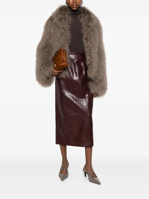 SOLOTRE long-sleeve roll-neck sweater - Brown