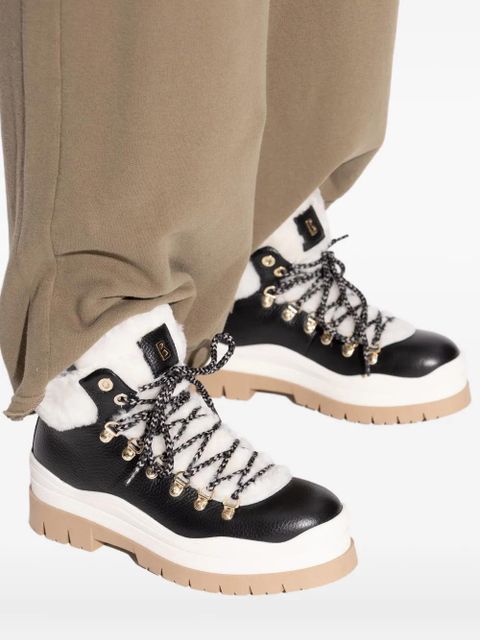 BOGNER Arosa lace-up shearling trainers - Black