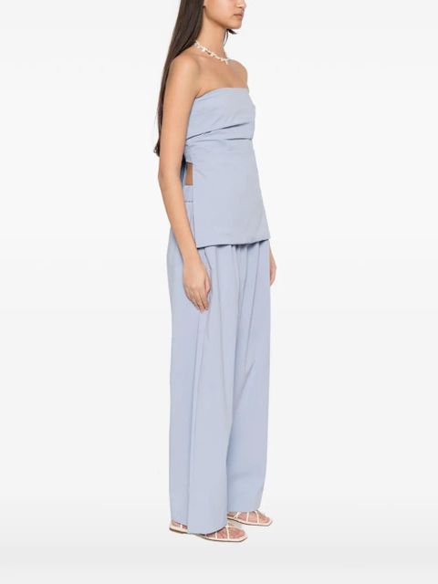 St. Agni strapless tie-back top - Blue