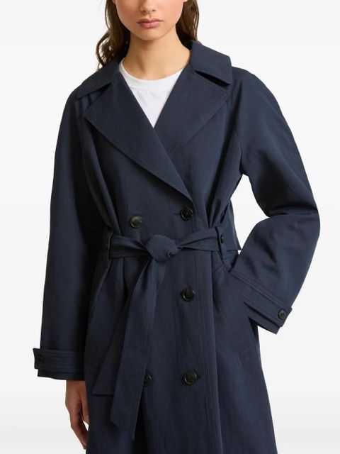 Yves Salomon double-breasted trenchcoat - Blue