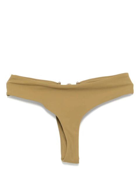 Christopher Esber ruched orbit cheeky high brief - Neutrals