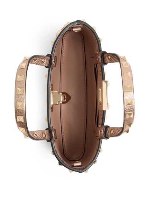 Valentino Garavani mini Rockstud tote bag - Brown