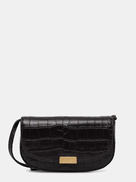 Tommy Hilfiger torebka skórzana kolor brązowy AW0AW18203 - zdjęcie produktu nr 1