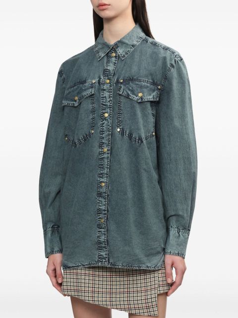 GANNI cotton shirt - Blue