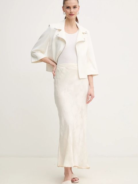 Hoss Intropia spódnica kolor beżowy maxi rozkloszowana 8429012 - zdjęcie produktu nr 2