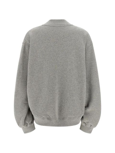 The Attico logo-embroidery V-neck sweatshirt - Grey - zdjęcie produktu nr 2