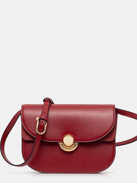 Furla torebka skórzana kolor bordowy WB01355.BX0428.4021S - zdjęcie produktu nr 1