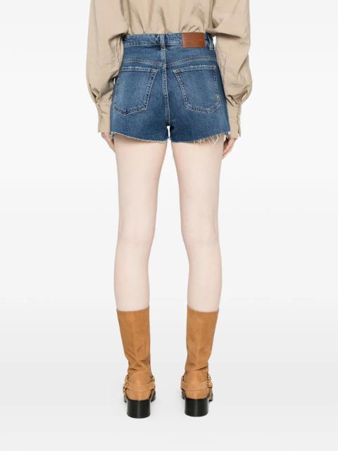 PINKO button frayed shorts - Blue