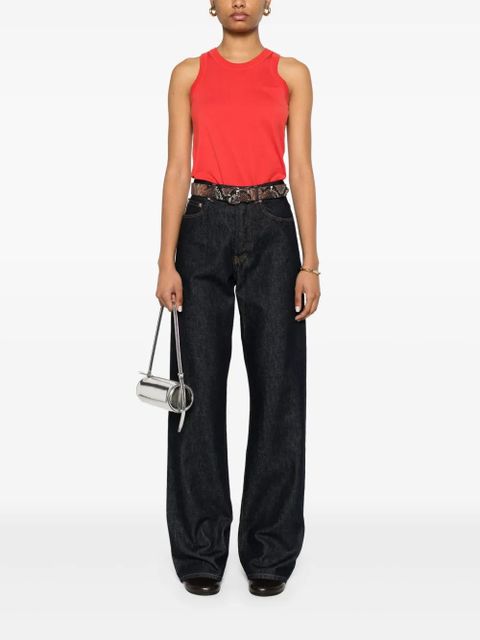 LouLou de Saison cotton tank top - Red - zdjęcie produktu nr 2