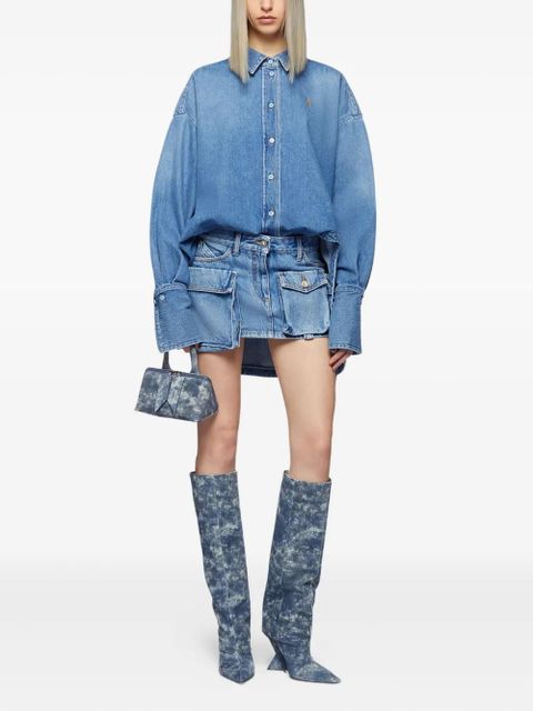 The Attico Fay skirt - Blue - zdjęcie produktu nr 2