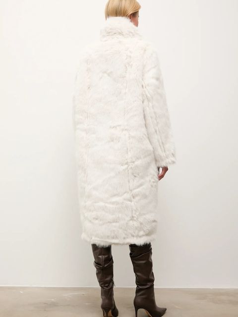 Answear.LAB płaszcz dwustronny kolor beżowy