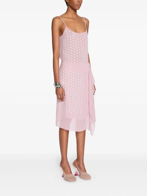 DRIES VAN NOTEN drape-detail skirt - Pink