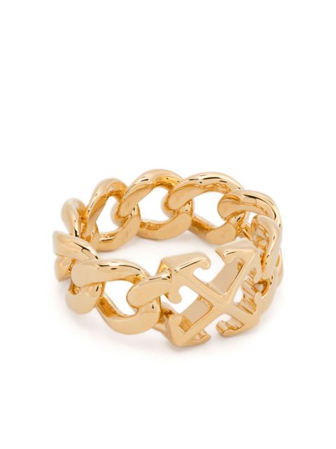 Off-White Arrow chain ring - Gold