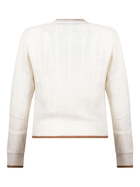 MC2 Saint Barth cable-knit sweater - White - zdjęcie produktu nr 2