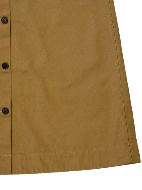 Saint Laurent front-pocket buttoned skirt - Brown