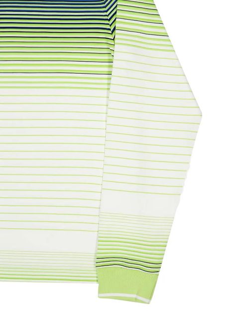 Casablanca striped long-sleeve sweater - White