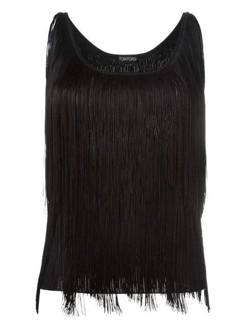 TOM FORD fringed top - Black - zdjęcie produktu nr 1