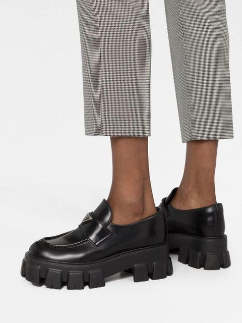 Alexander McQueen checked cropped slim-fit trousers - Black