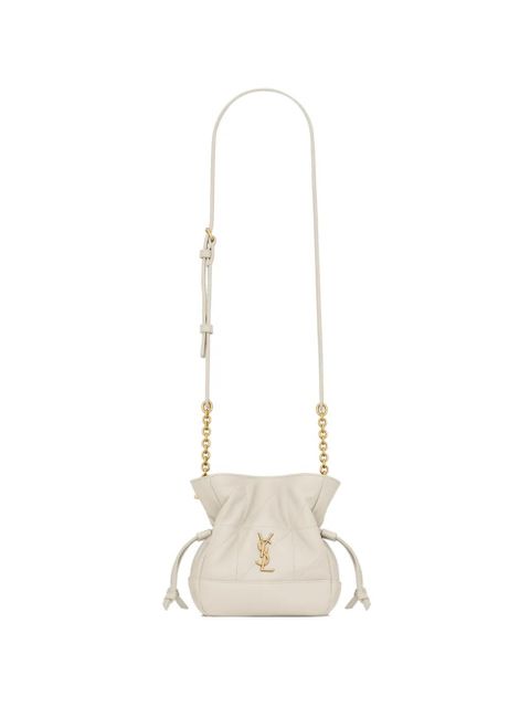 Saint Laurent mini Jamie bucket bag - White - zdjęcie produktu nr 1