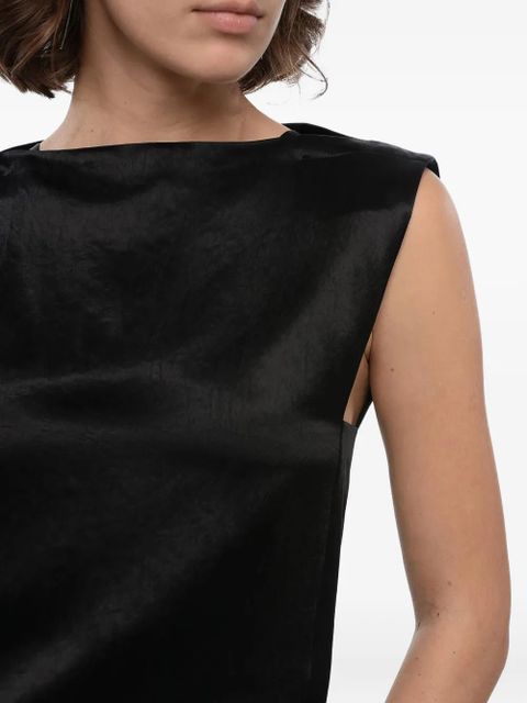 Jil Sander crew-neck sleeveless top - Black
