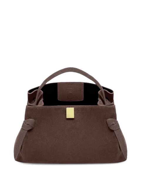 Yuzefi Gyoza suede tote bag - Brown