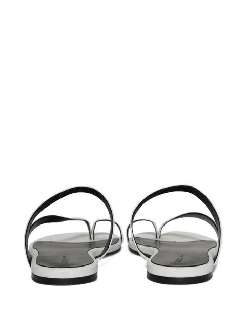 KHAITE Aimee double-strap flat sandals - White