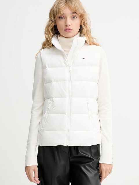 Tommy Jeans bezrękawnik puchowy kolor biały zimowy DW0DW21622 - zdjęcie produktu nr 1