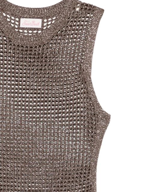 MC2 Saint Barth Eileen open-knit maxi dress - Brown